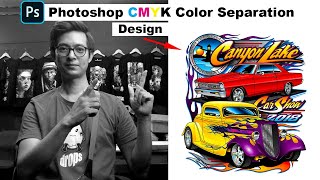 How to Color Separate Basic CMYK in Photoshop [upl. by Bolen]