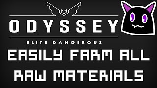 How to Easily Farm all Raw Materials in Elite Dangerous Odyssey [upl. by Elletsirhc]