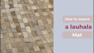 How to weave a lauhala mat🤩👏 [upl. by Aicital]