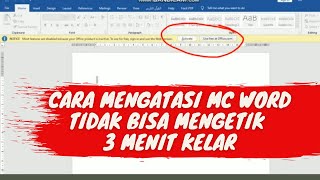 Cara Mengatasi Microsoft Word Tidak Bisa Mengetik Unlicensed Product Tanpa Aplikasi dan Key Product [upl. by Ingraham]