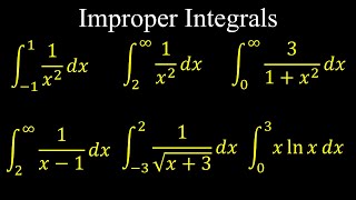 Improper Integrals  Calculus [upl. by Sucramraj]