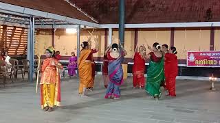 kolattam by Aluva Vanitha vibagam Brahmana Sabha at Kadugalloor Narasimha Swami temple [upl. by Uund]