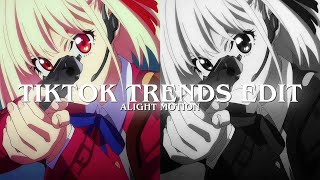 Tiktok Trends Anime Edits Presets  Alight Motion [upl. by Eniamahs]