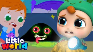 Monsters In The Dark  Baby John Series  Little World Kids Songs amp Nursery Rhymes [upl. by Aitercal399]