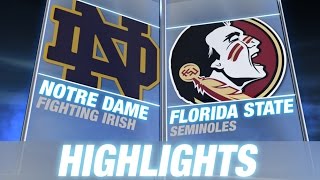 Notre Dame vs Florida State  2014 ACC Football Highlights [upl. by Whiting536]