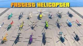 GTA V Online Which is the Fastest HelicopterChopper  Top Speed outdated [upl. by Asinla862]