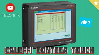 CALEFFI CONTECA Touch  controllore 755012 raccoglitore di dati di consumo [upl. by Sampson]