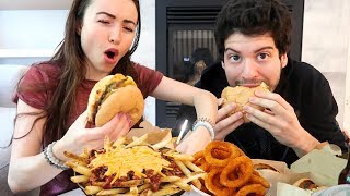 Fast Food MUKBANG with My Boyfriend Vegan [upl. by Rodolfo137]