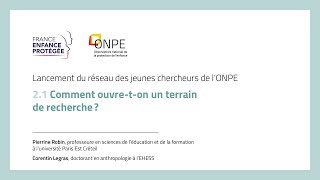 Journée des jeunes chercheurs ǀ Ouvrir un terrain de recherche [upl. by Ettegdirb]