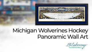 Michigan Wolverines Hockey Panoramic Poster  Yost Ice Arena  Blakeway Panoramas  UMI9 [upl. by Iznekcam]