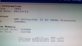 open core AMD Sempron 145 open core to athlon II x2 [upl. by Chapa614]