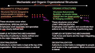 Mechanistic and Organic structure  Organizational Design  MeanThat [upl. by Cocks933]