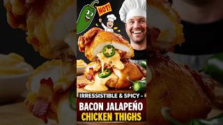 🔥 Bacon amp Jalapeno amp Chicken Thighs 🌶️🍗 Stuffed Recipe Jalapenos Cheese Bacon and Mayonnaise [upl. by Noguchi843]