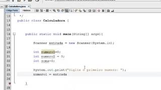 Curso de Java  Aula 3  Criando uma calculadora simples em java [upl. by Sherourd]