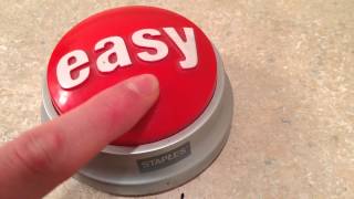 Staples easy button review [upl. by Bore977]