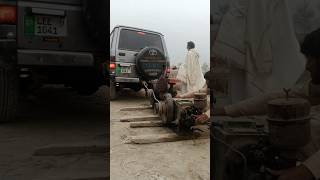 2 deisle engine starting up with Toyota jeep😱😱 trending veralvedio shorts shortvideo [upl. by Snahc]