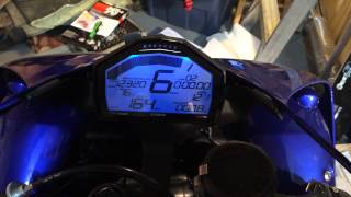 Translogic MicroDash Demo mode Yamaha R1 [upl. by Ellga661]