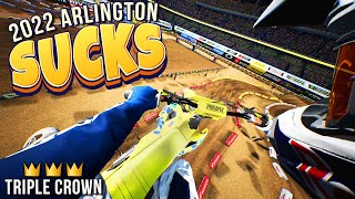 This Track SUCKS  Boring 2022 Arlington Layout  Monster Energy Supercross 4 [upl. by Alyks761]