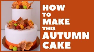 Autumn Twotier Cake [upl. by Lednam]