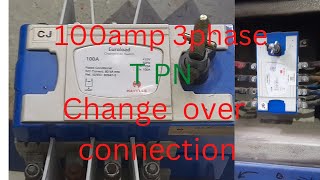 how to 100 amp change over connection pointconnection point continuity chek100 amp change [upl. by Olly]