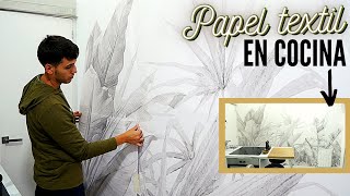 PAPEL TEXTIL EN COCINA ¡Fácil Limpieza PASO A PASO [upl. by Anoniw]