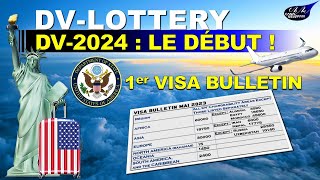 DVLOTTERY 2024 Exclusive  Le premier Visa bulletin dOctobre 2023 [upl. by Guillema]