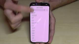 iPhone 16 How to change the language [upl. by Ahsenauj]
