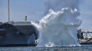 US Navy Testing • Electromagnetic Aircraft Launch System [upl. by Tcideneb783]