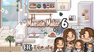 Aesthetic MANSION HOUSE MAKER for BIG FAMILY of 6🧺AVATAR WORLD House Ideas✨ House Design Makeover [upl. by Paske]