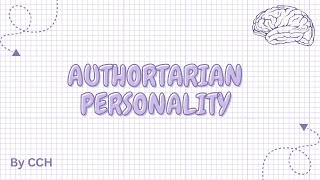 AQA ALEVEL PSYCHOLOGY  Social Influence Authoritarian Personality [upl. by Eceertal]