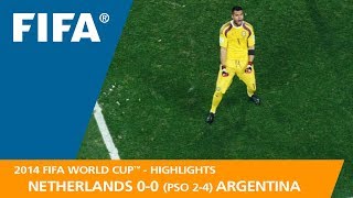 Netherlands v Argentina  2014 FIFA World Cup  Match Highlights [upl. by Yttam]