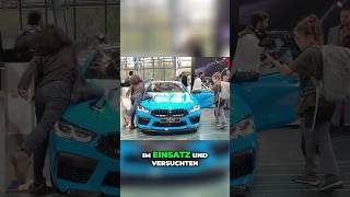 Klima Aktivisten bemalen und kleben BMW M8 Cr Focus online carlovers autovideos polizei BMW [upl. by Oznofla]