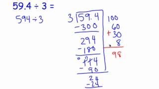 Division with Decimals Partial Quotientsmp4 [upl. by Akerboom]