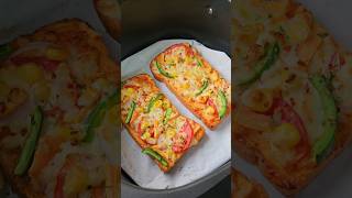 Bread Pizza 🍕 viralvideo recipe food streetfoodcookingvlogshortvideo [upl. by Notsur]