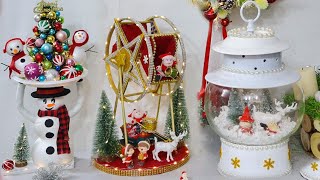 7 Diy Christmas Decoration Ideas 2023 SnowmanCenterpiece Table🎄🎄 [upl. by Arlena]