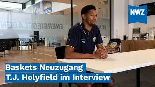 BasketsNeuzugang TJ Holyfield im Interview [upl. by Mccartan]