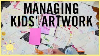 ORGANIZE  Managing Kids Artwork Fool Proof System [upl. by Amsden]