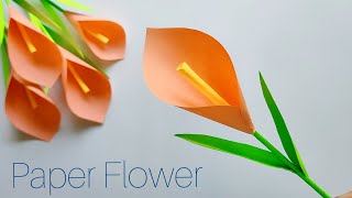 Easy Paper Flower  Paper Tulip Flower  Paper Craft [upl. by Dobbins381]