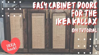 DIY IKEA Kallax Doors  Easy IKEA Hack  Codys Craft Corner [upl. by Malcah885]