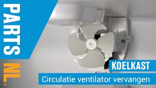 Circulatie ventilator vervangen van koelkast PartsNL uitleg [upl. by Inavoj]