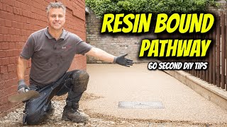 How to Lay A Resin Bound Pathway in 60 SECONDS  60 Second DIY Tips  SureSetResin [upl. by Nylsor]