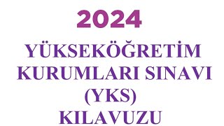 2024 YKS BAŞVURU KILAVUZU NE ZAMAN YAYIMLANACAK [upl. by Gregorius65]