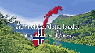 National Anthem of Norway  quotJa vi elsker dette landetquot NOEN [upl. by Nnylyrehc]