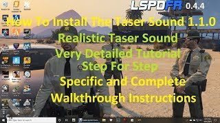 How To Install The Taser Sound 110 Realstic Taser Sound [upl. by Ginny]