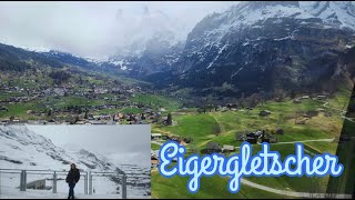 The Amazing Views In The Cable Car Going To Eigergletscher [upl. by Papp]