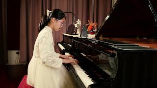 Karen 11 yrs old plays Sonata in D Major HobXVI37 by Haydn [upl. by Jonina679]