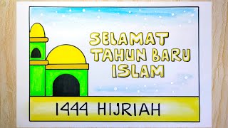 Membuat poster tahun baru islam 2022 [upl. by Bonnibelle467]