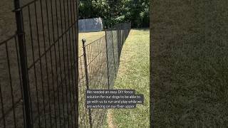 A nodig outdoor garden fence easy DIY dog fence solution backyardhome fence diy gardenfence [upl. by Alhahs41]