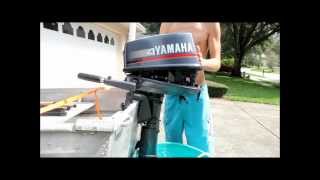 2 stroke yamaha 4 hp outboard [upl. by Mirak]