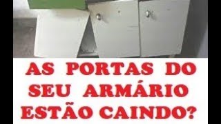 DIY COMO CONSERTAR PORTA DO ARMÁRIO CAINDO [upl. by Mode]